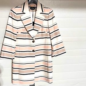 NWT!Karl Lagerfeld Stripe Blazer Jacket!